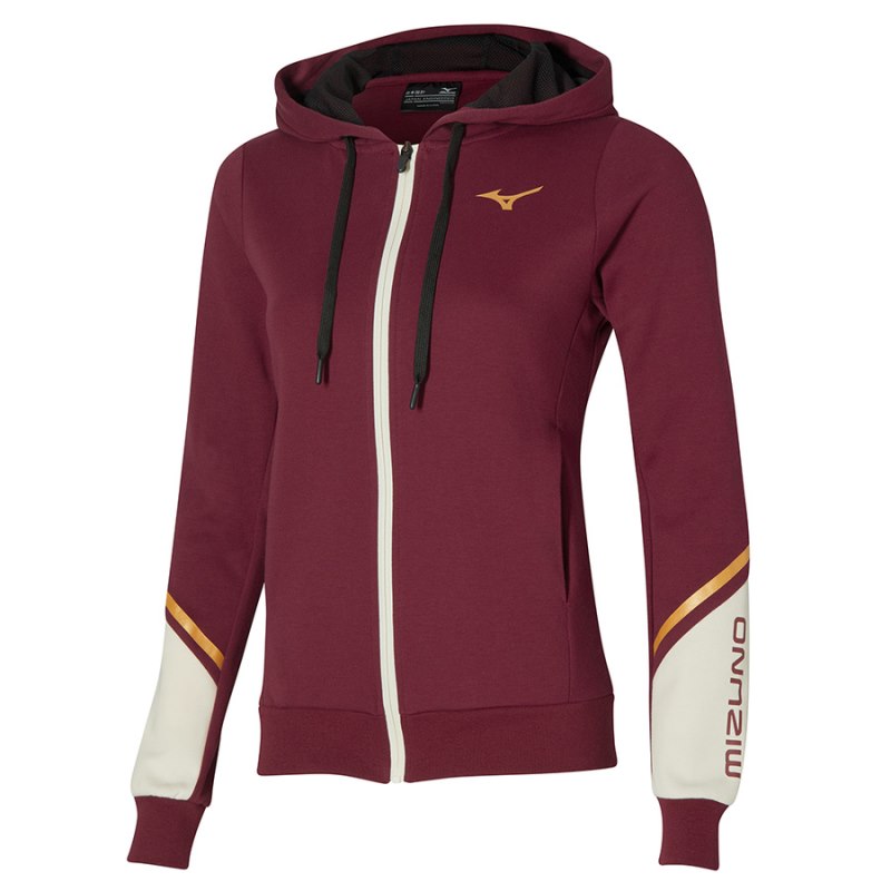 Mizuno Athletics Sweat Donkerrood | PSHS0039