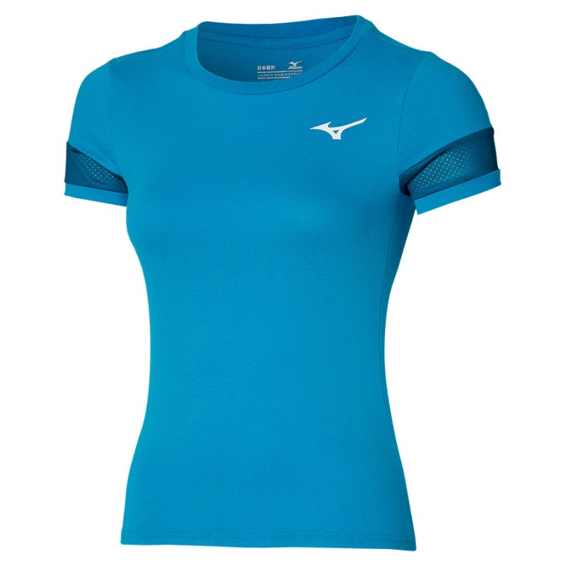 Mizuno Athletics Tee Blauw | CEPZ5929