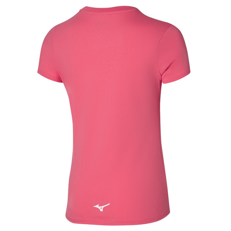 Mizuno Athletics Tee Lichtkoraal | QEOM4407