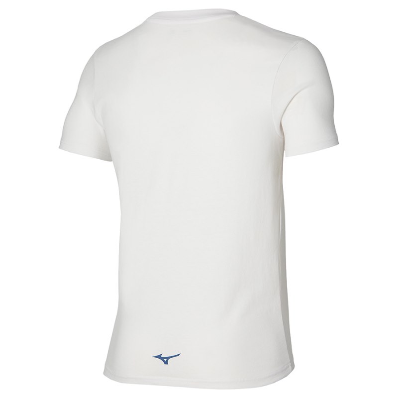 Mizuno Athletics Tee Wit | VAAZ4626