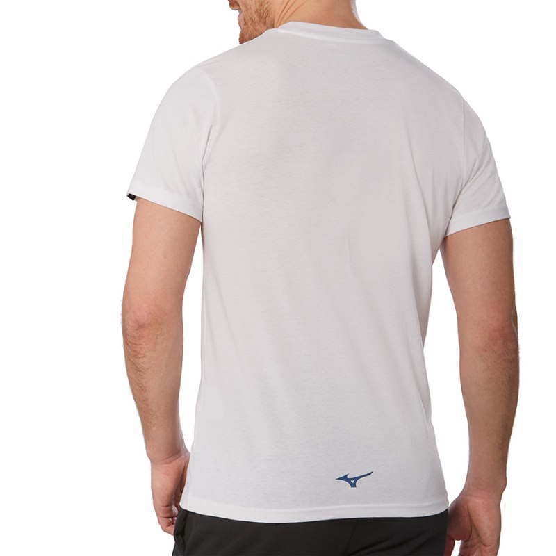 Mizuno Athletics Tee Wit | VAAZ4626