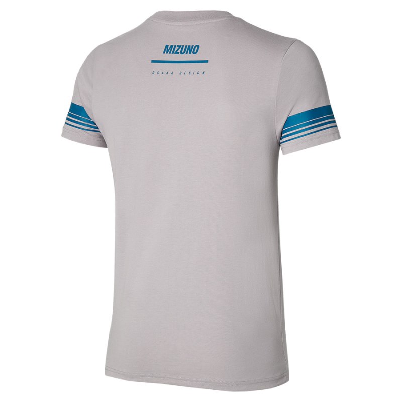 Mizuno Athletics Tee Zilver | JINX0072