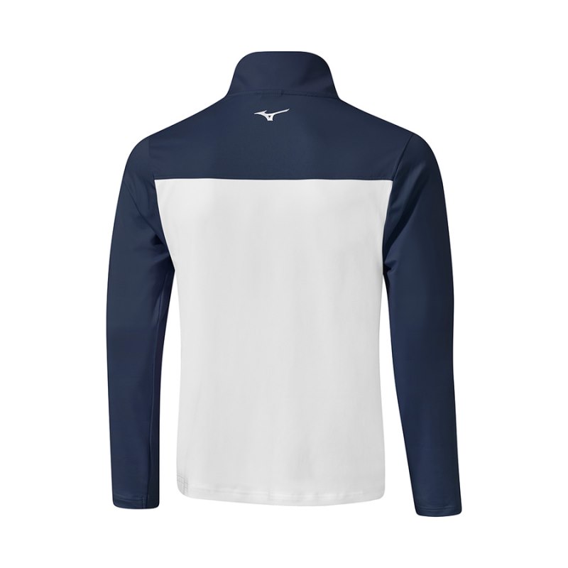 Mizuno BRZ Elite ST 1/4 Zip Donkerblauw Wit | JWGU2858