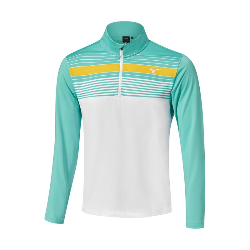 Mizuno BRZ Elite ST 1/4 Zip Groen Wit | DAHE2075