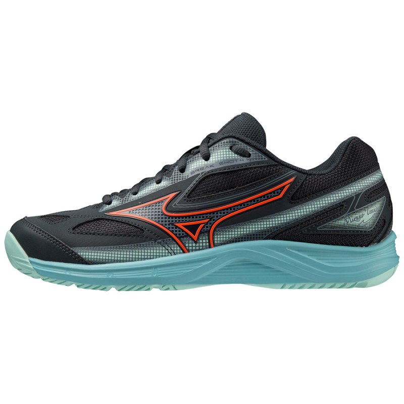 Mizuno Break Shot 4 AC Zwart Rood Turquoise | VWBS9972