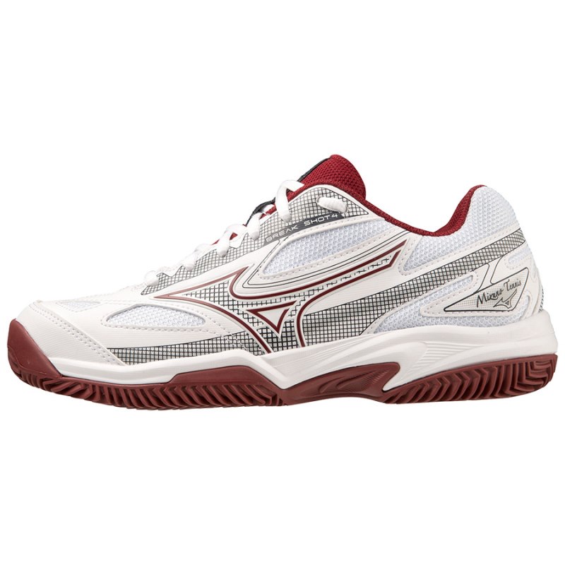 Mizuno Break Shot 4 CC Wit Bordeaux | JJFR0661