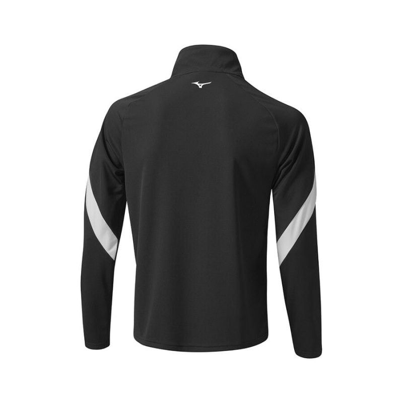 Mizuno Breath Thermo Drop 1/4 Zip Zwart | SSQP8512