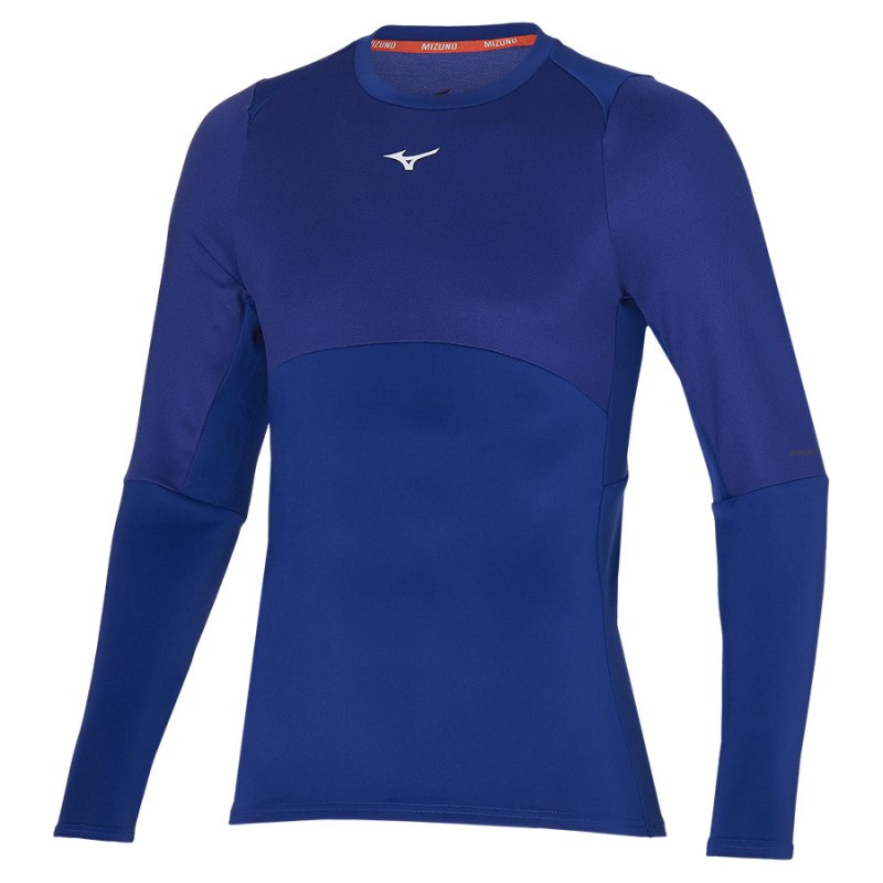 Mizuno Breath Thermo Long Sleeve Donkerblauw | PESF9839