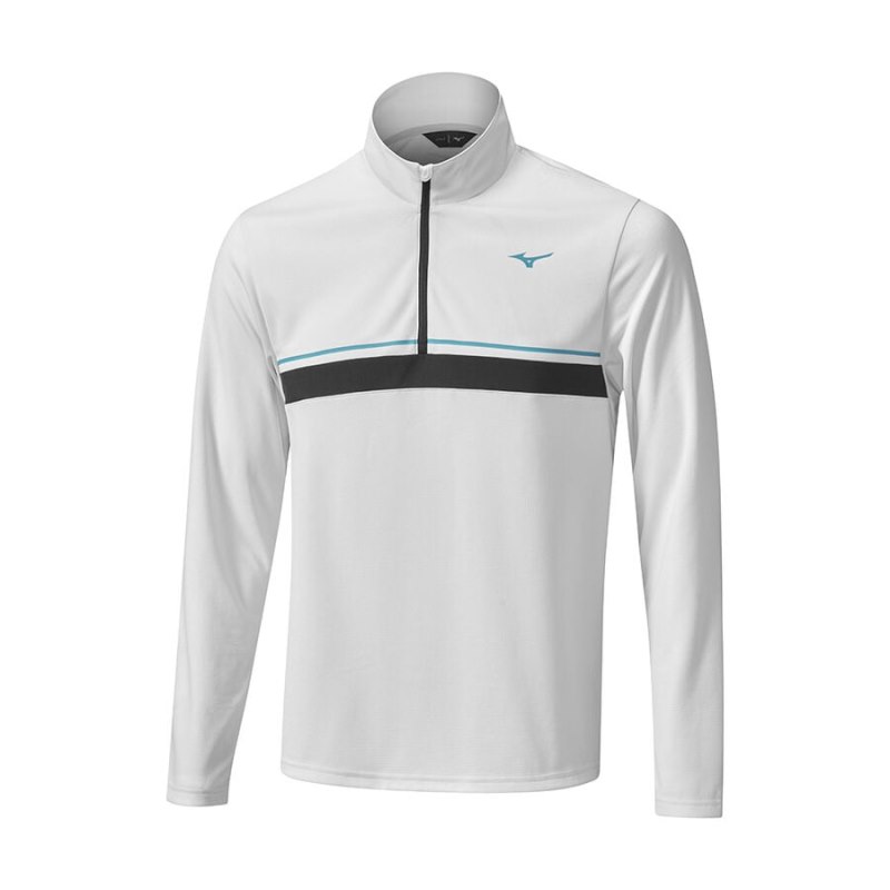 Mizuno Breath Thermo ST 1/4 Zip Grijs | WLYN9532