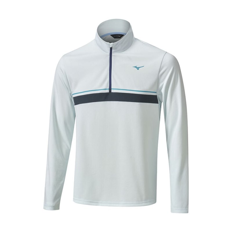 Mizuno Breath Thermo ST 1/4 Zip Lichtblauw | NNAD2050