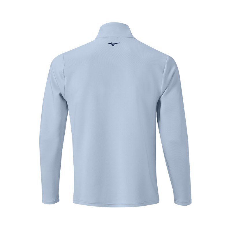 Mizuno Brze Tstripe 1/4 Zip Lichtblauw | ZIDN5239