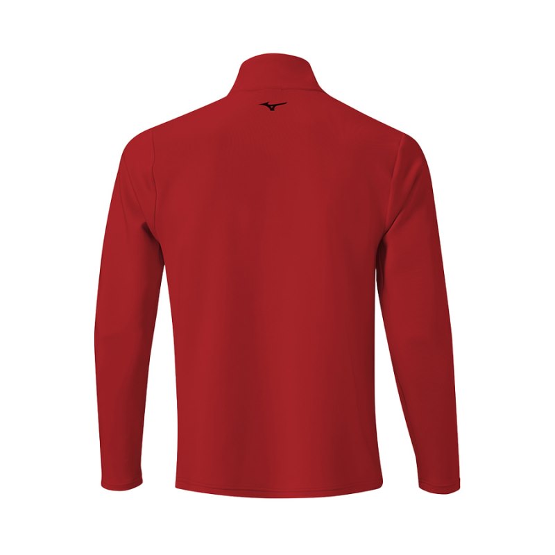 Mizuno Brze Tstripe 1/4 Zip Rood | GNZR1709