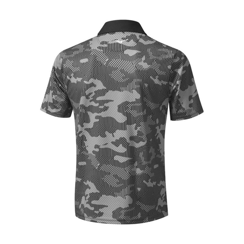 Mizuno Camo Shirt Zwart | TPBD6043