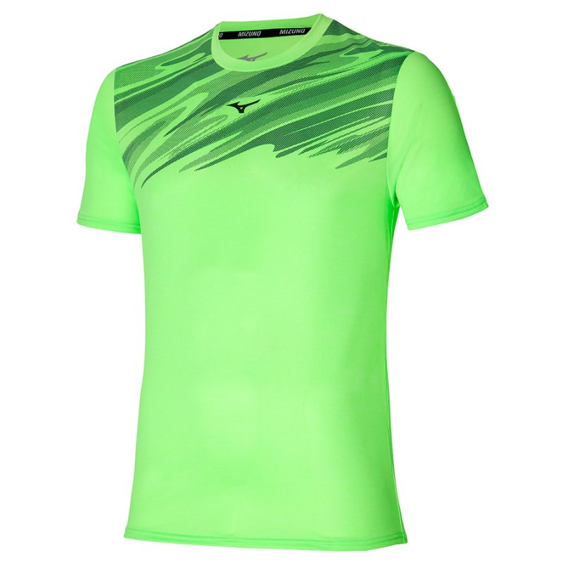 Mizuno Core Graphic Tee Lichtgroen | YGTW0860