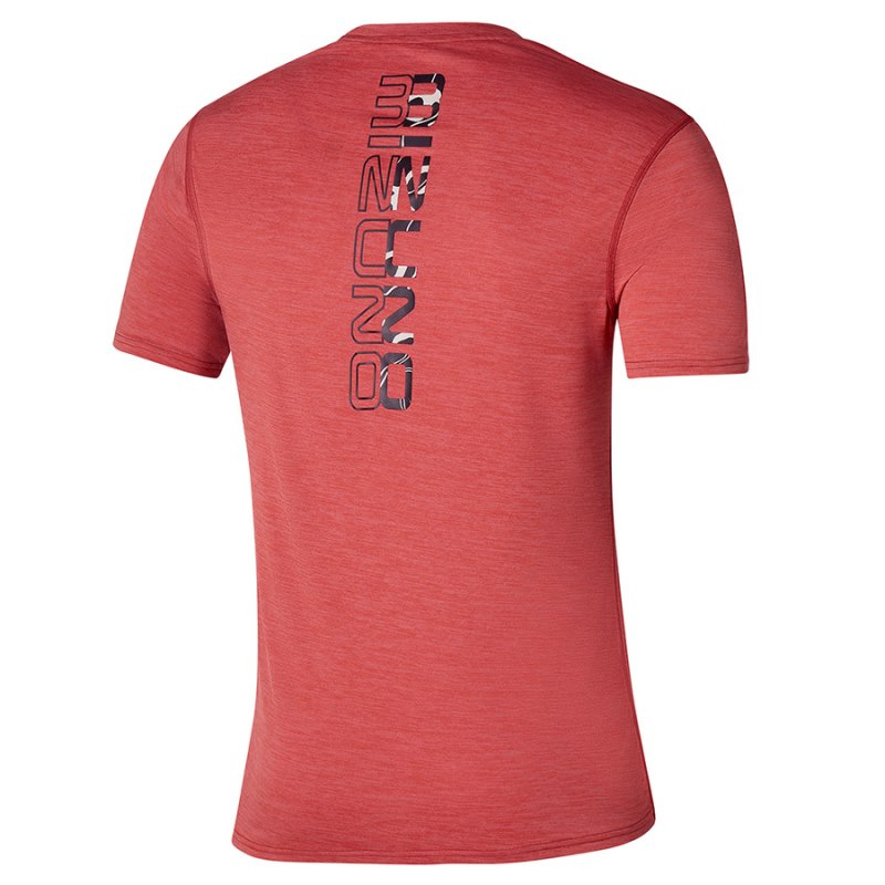 Mizuno Core Tee Rood | MQJT2304