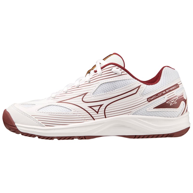 Mizuno Cyclone Speed 4 Wit Donkerrood | BBAK9662