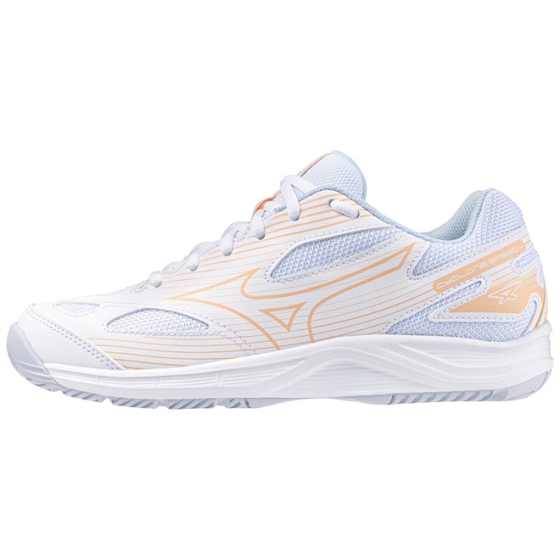 Mizuno Cyclone Speed 4 Wit Lichtoranje Lichtblauw | RXHQ2882