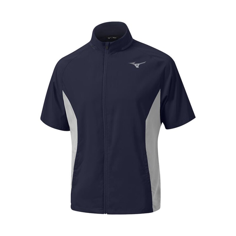 Mizuno Drizzle Hoodie T Donkerblauw | EWTA9113