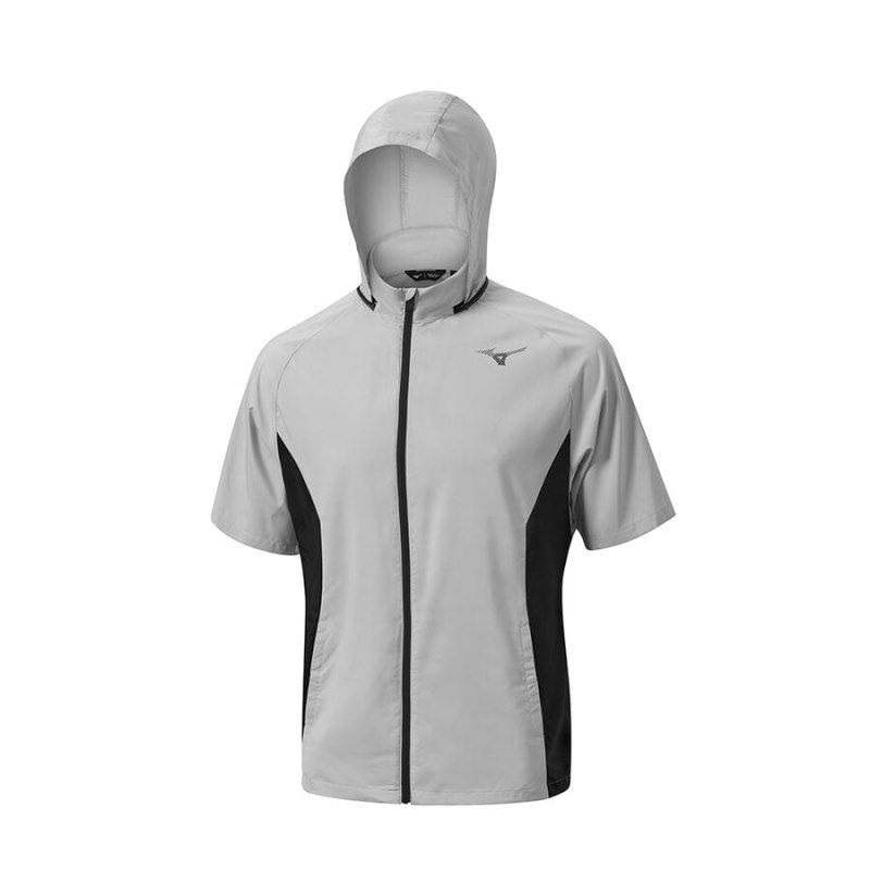 Mizuno Drizzle Hoodie T Grijs | ZYZY2505