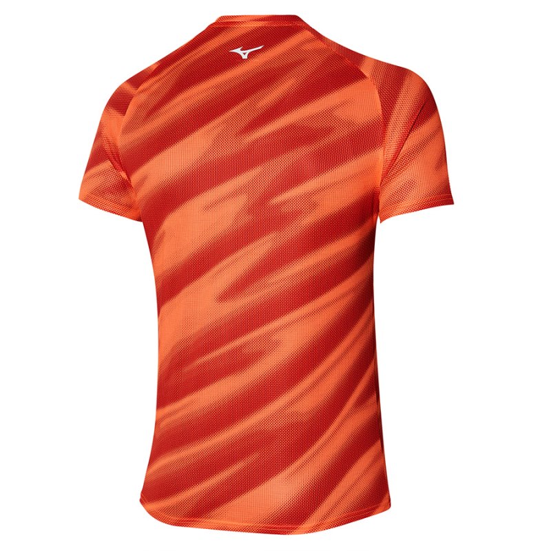 Mizuno Dryaeroflow Graphic Tee Rood | RMYN3843