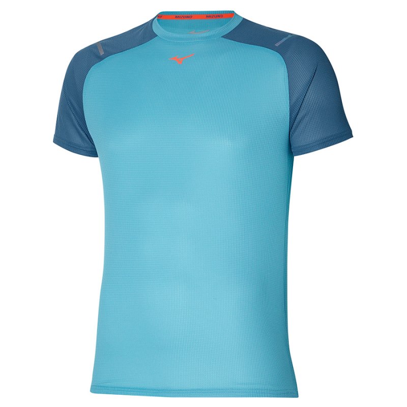 Mizuno Dryaeroflow Tee Blauw | CGLP1938