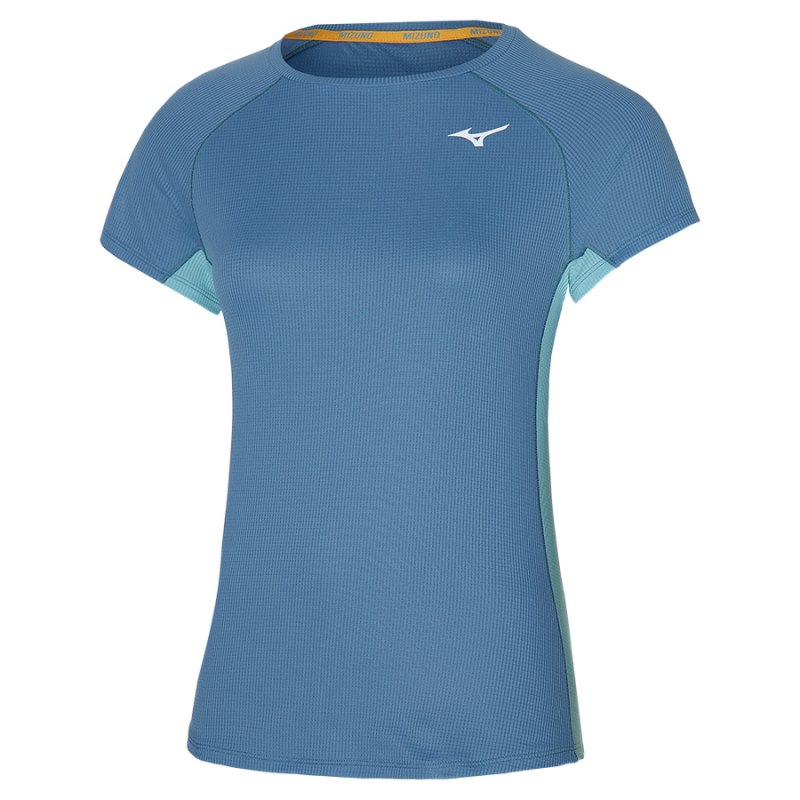 Mizuno Dryaeroflow Tee Lichtblauw | QFBQ4301