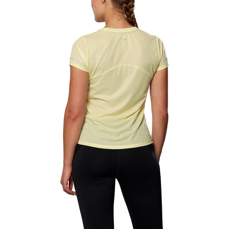 Mizuno Dryaeroflow Tee Lichtgroen Geel | JKWW7574