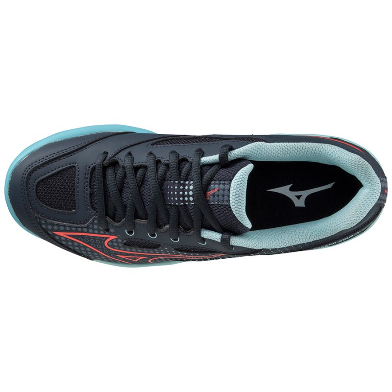 Mizuno Exceed Star JR. CC Donkerblauw Rood Turquoise | APQG3809