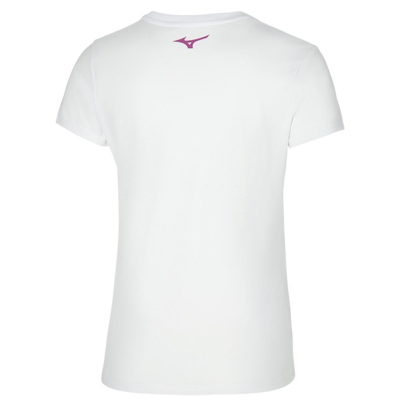 Mizuno Graphic Tee Wit | TELG6380