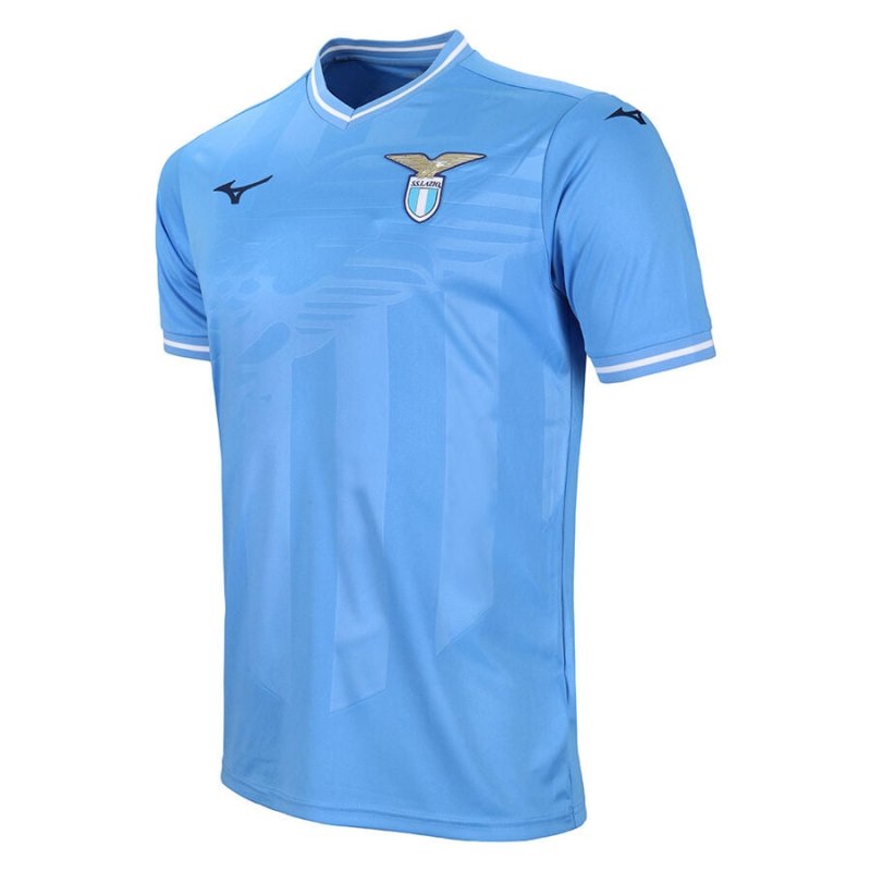 Mizuno Home SS Jersey Lazio Junior Blauw | LHMJ3451