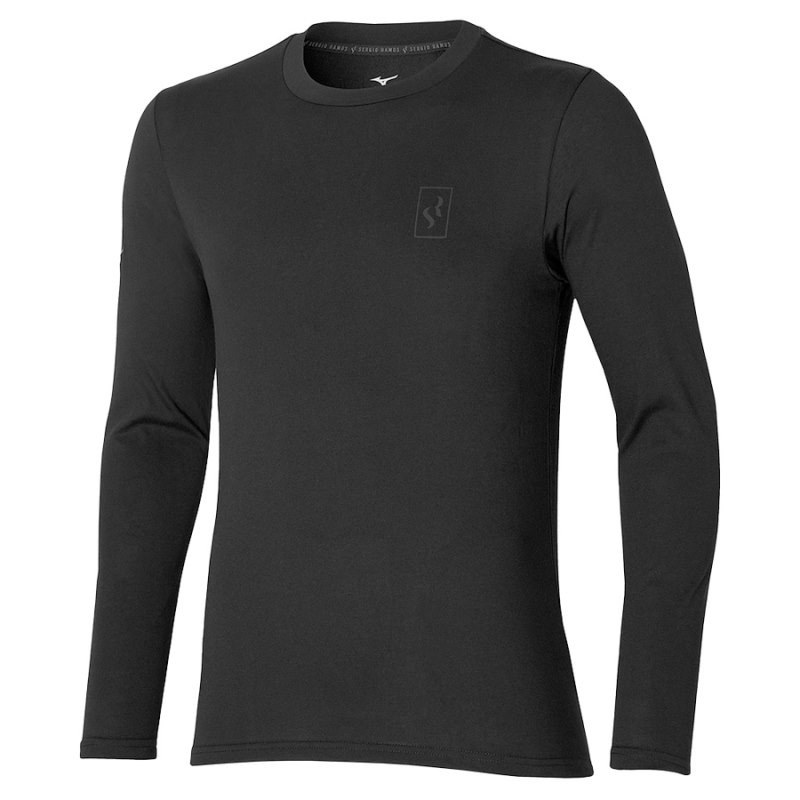 Mizuno Long Sleeve Shirt SR Zwart | KIUM4430