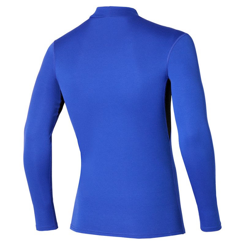 Mizuno Midweight High Neck Blauw | PEQC7800