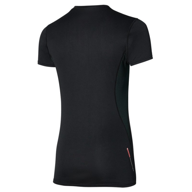 Mizuno Midweight L Tee Zwart | TAAC7256