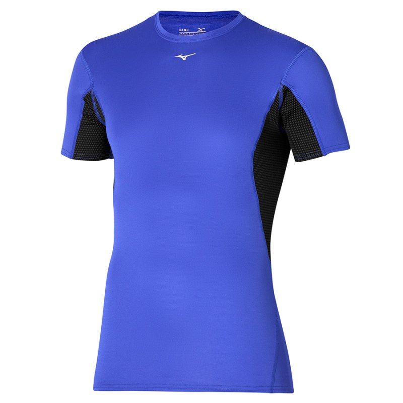 Mizuno Midweight Light Tee Blauw | ICDJ8040