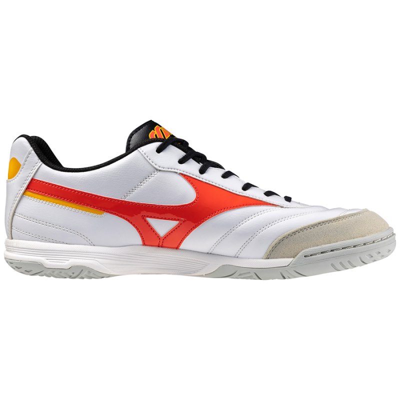 Mizuno Morelia Sala Classic IN Wit Rood Oranje | AQPJ0985