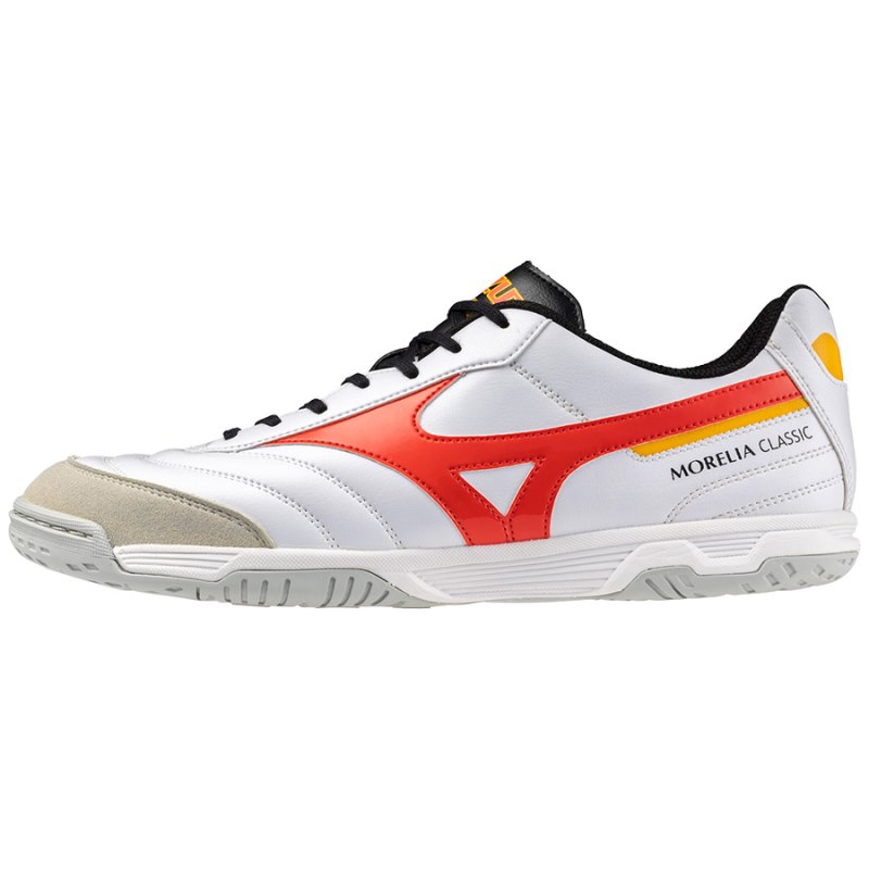 Mizuno Morelia Sala Classic IN Wit Rood Oranje | AQPJ0985