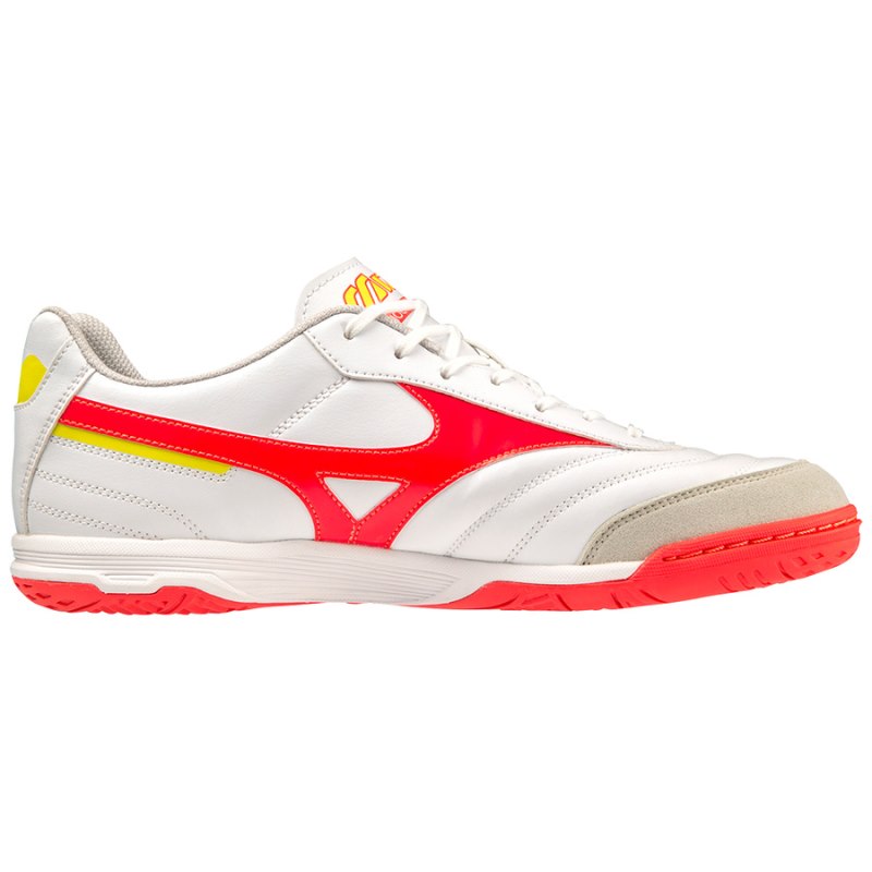 Mizuno Morelia Sala Classic IN Wit Rood Geel | PTOB3893