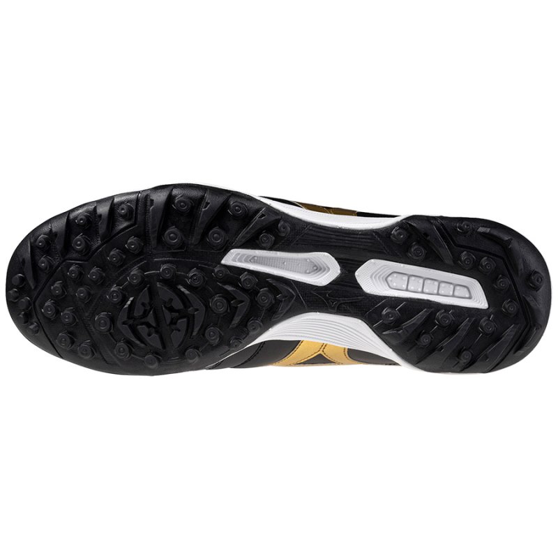 Mizuno Morelia Sala Classic TF Zwart Goud Donkergrijs | ZMOY8080