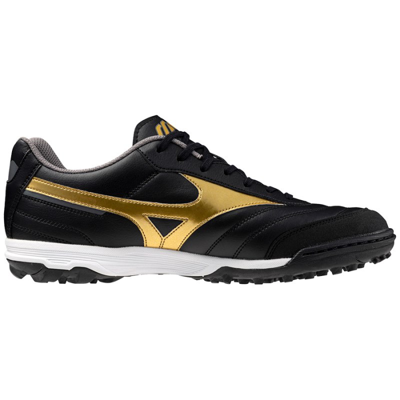 Mizuno Morelia Sala Classic TF Zwart Goud Donkergrijs | ZMOY8080