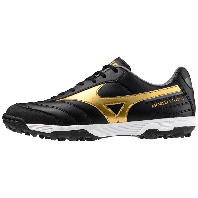 Mizuno Morelia Sala Classic TF Zwart Goud Donkergrijs | ZMOY8080