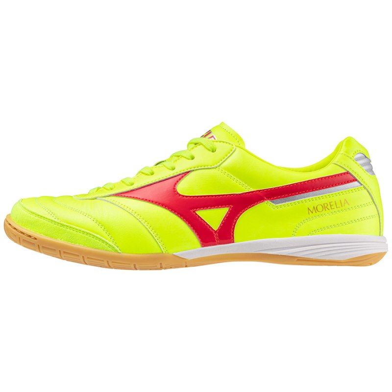 Mizuno Morelia Sala Elite IN Groen Geel Koraal Zilver | PERU7123