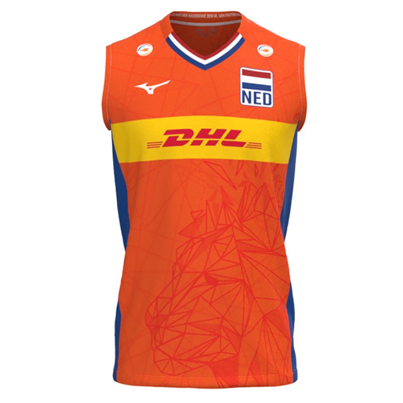 Mizuno Nevobo Voleyball Replica Shirt Junior Oranje | RNWD3023