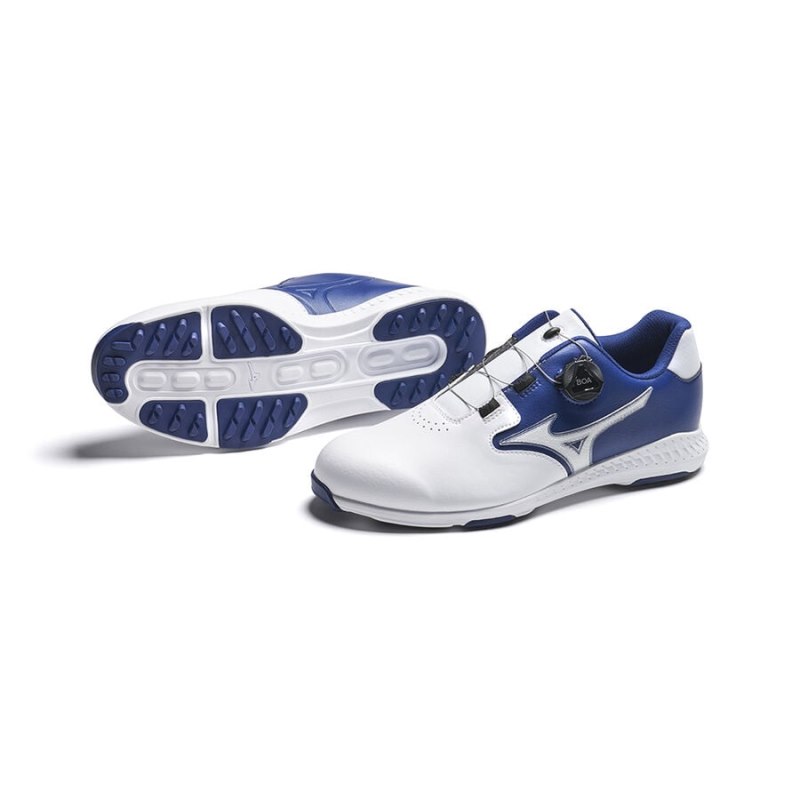 Mizuno Nexlite Gs Spikeless Wit Donkerblauw | JACK0768