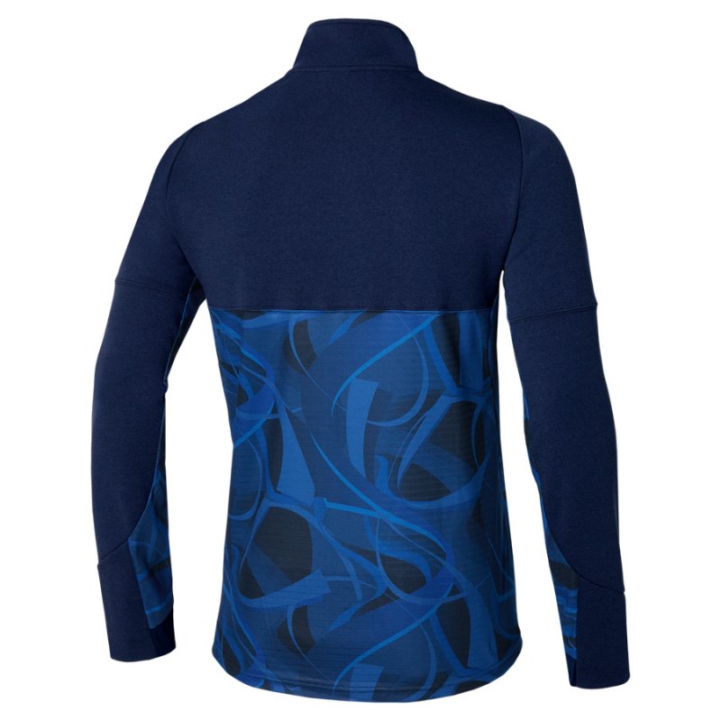 Mizuno Paris Athlete Hybrid Warm Up Donkerblauw Blauw | MMLE7042