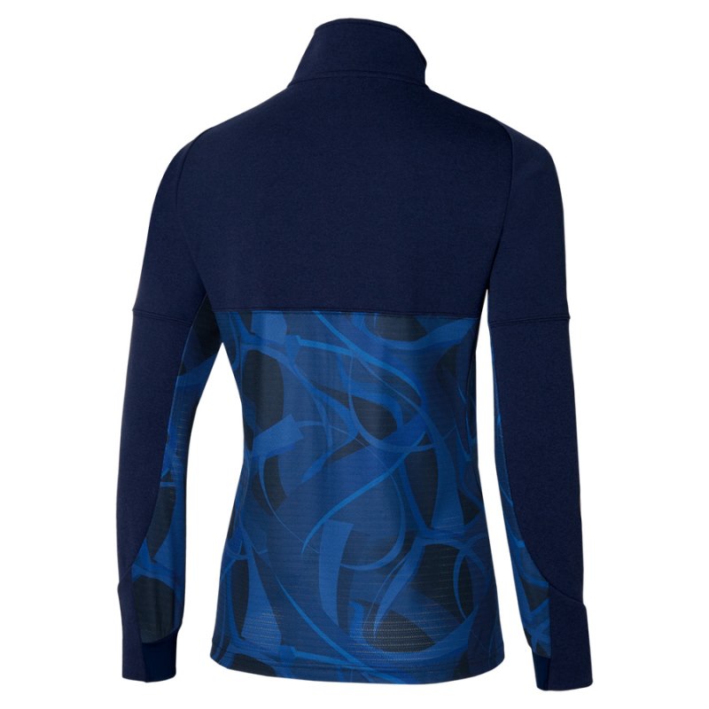 Mizuno Paris Athlete Hybrid Warm Up Donkerblauw Blauw | FBOS1052