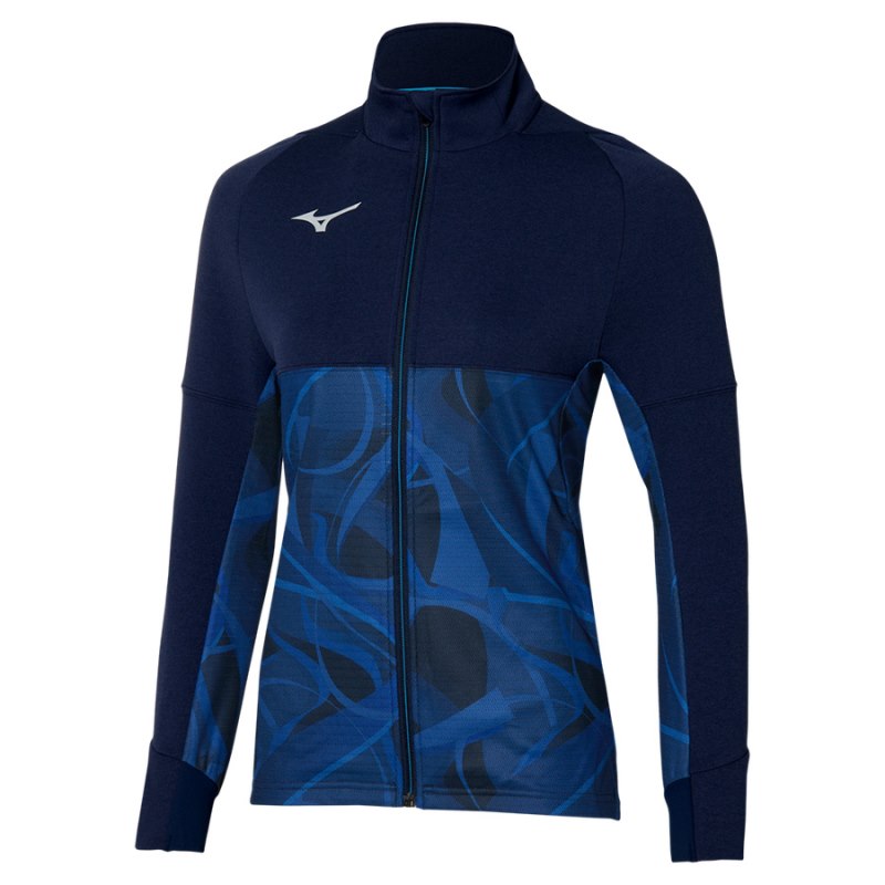 Mizuno Paris Athlete Hybrid Warm Up Donkerblauw Blauw | FBOS1052