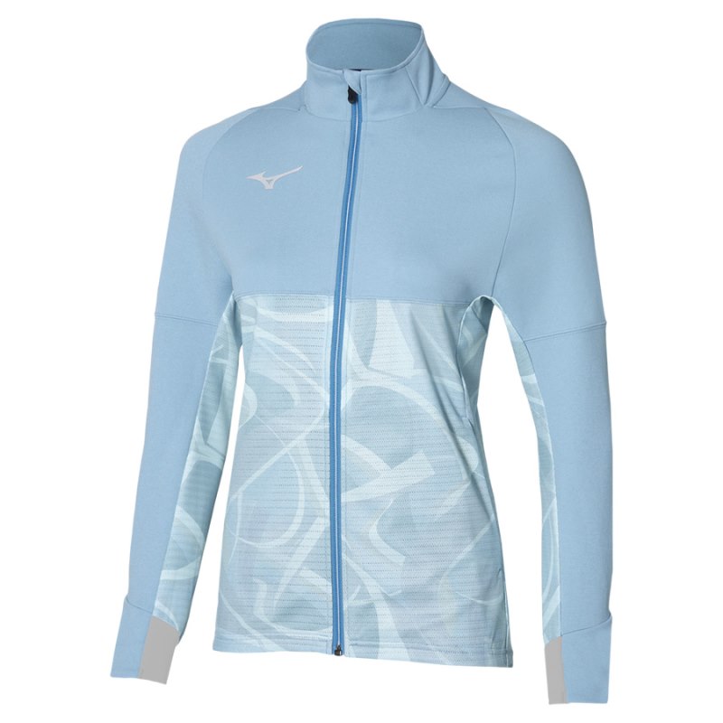 Mizuno Paris Athlete Hybrid Warm Up Lichtblauw | AVCY6144