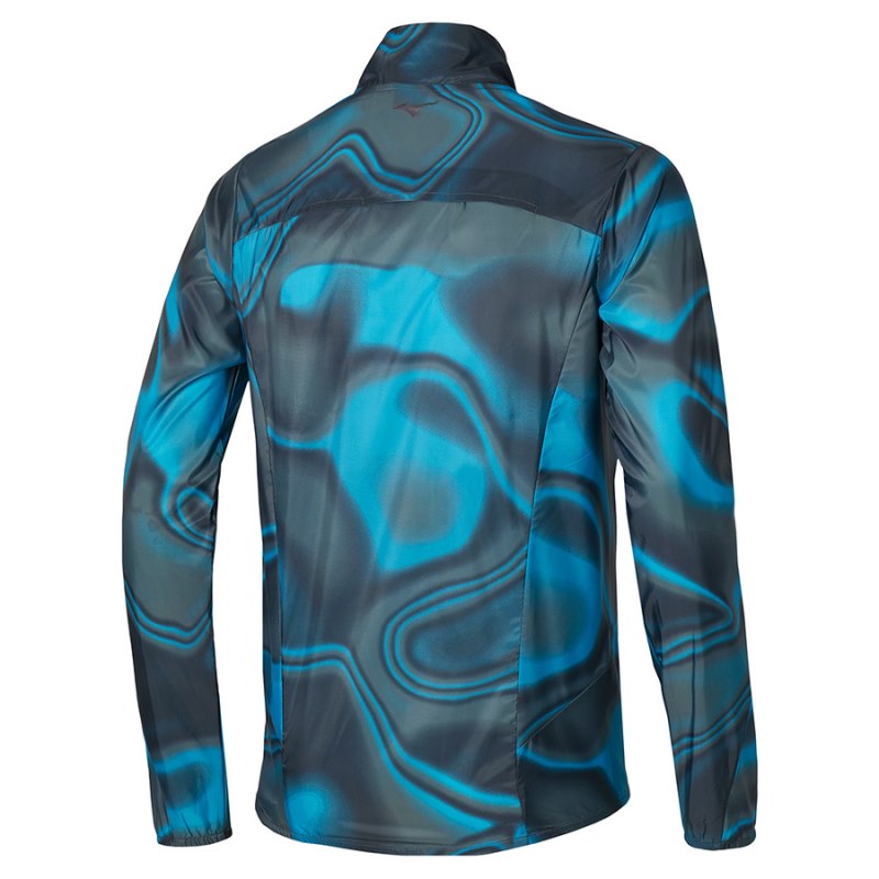 Mizuno Premium AERO Jacket Blauw Zwart | XDTH5641