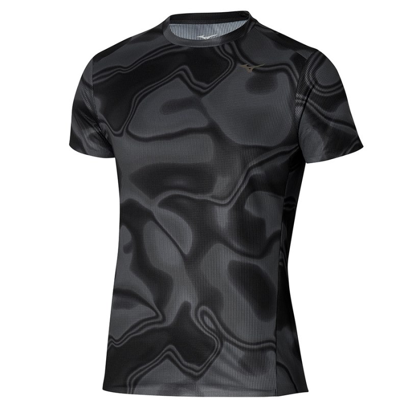 Mizuno Premium AERO Tee Zwart | PBOG3068