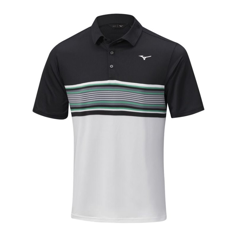 Mizuno Quick Dry Oceanic Polo Zwart | RDUG8250